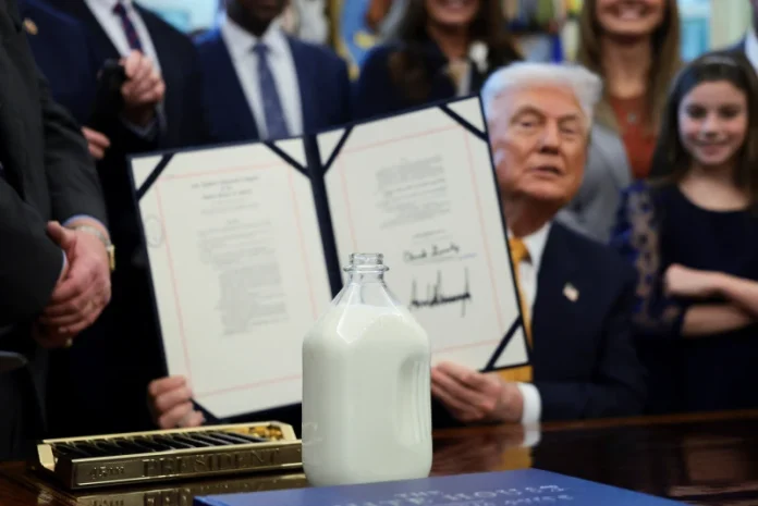 Trump signs whole milk bill